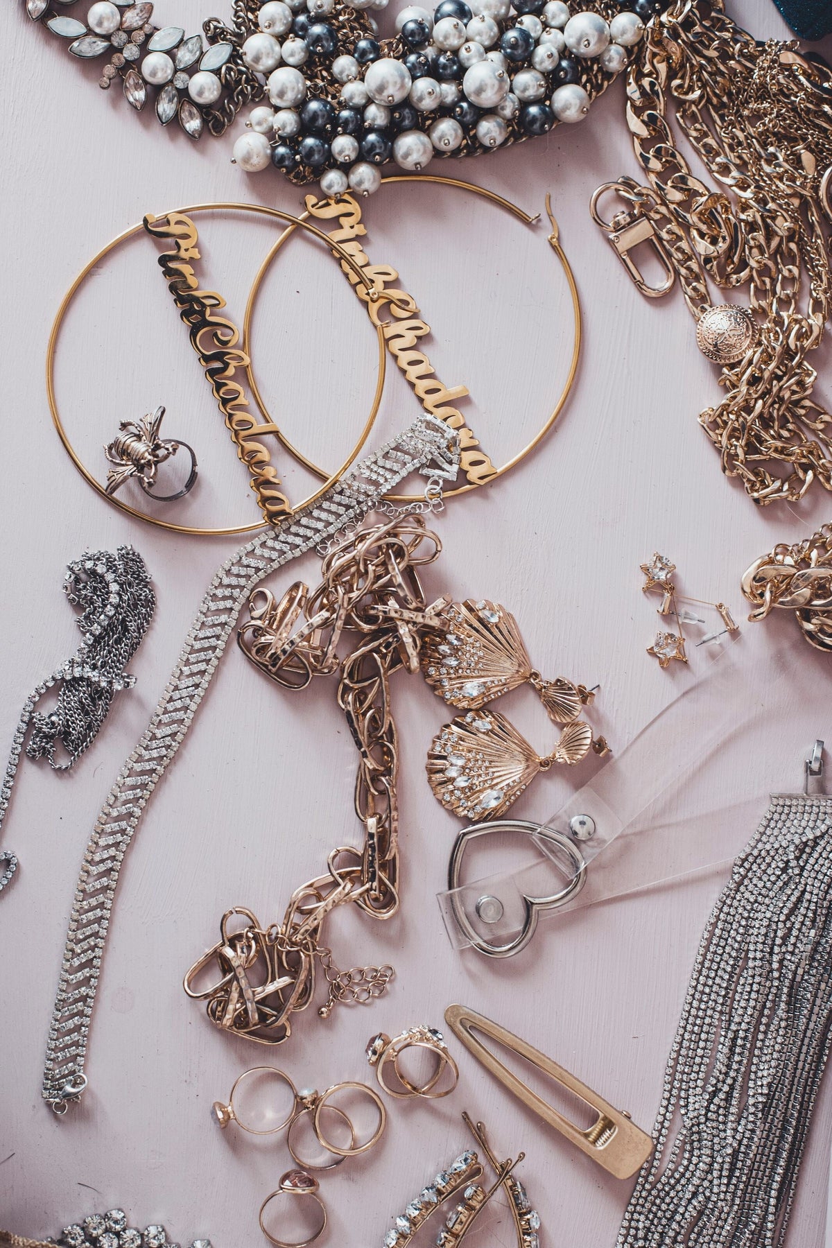 925 Italy Chain mixed with miscellaneous jewelry