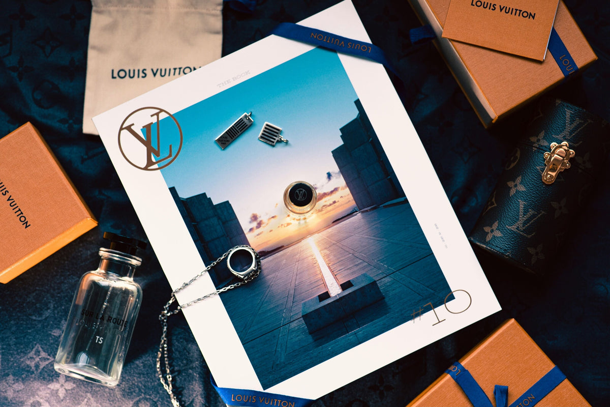 Silver Jewelry Louis Vuitton on a Luxury Book
